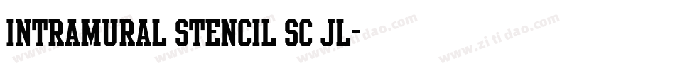 Intramural Stencil SC JL字体转换